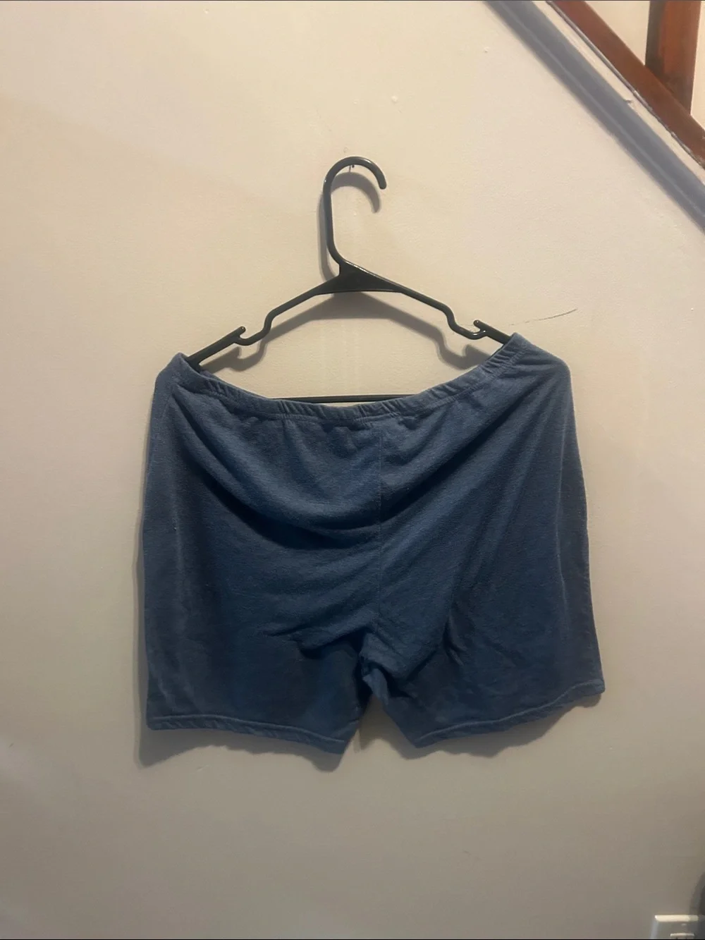 SHEIN Blue Lip Print Lounge Tee & Shorts Set